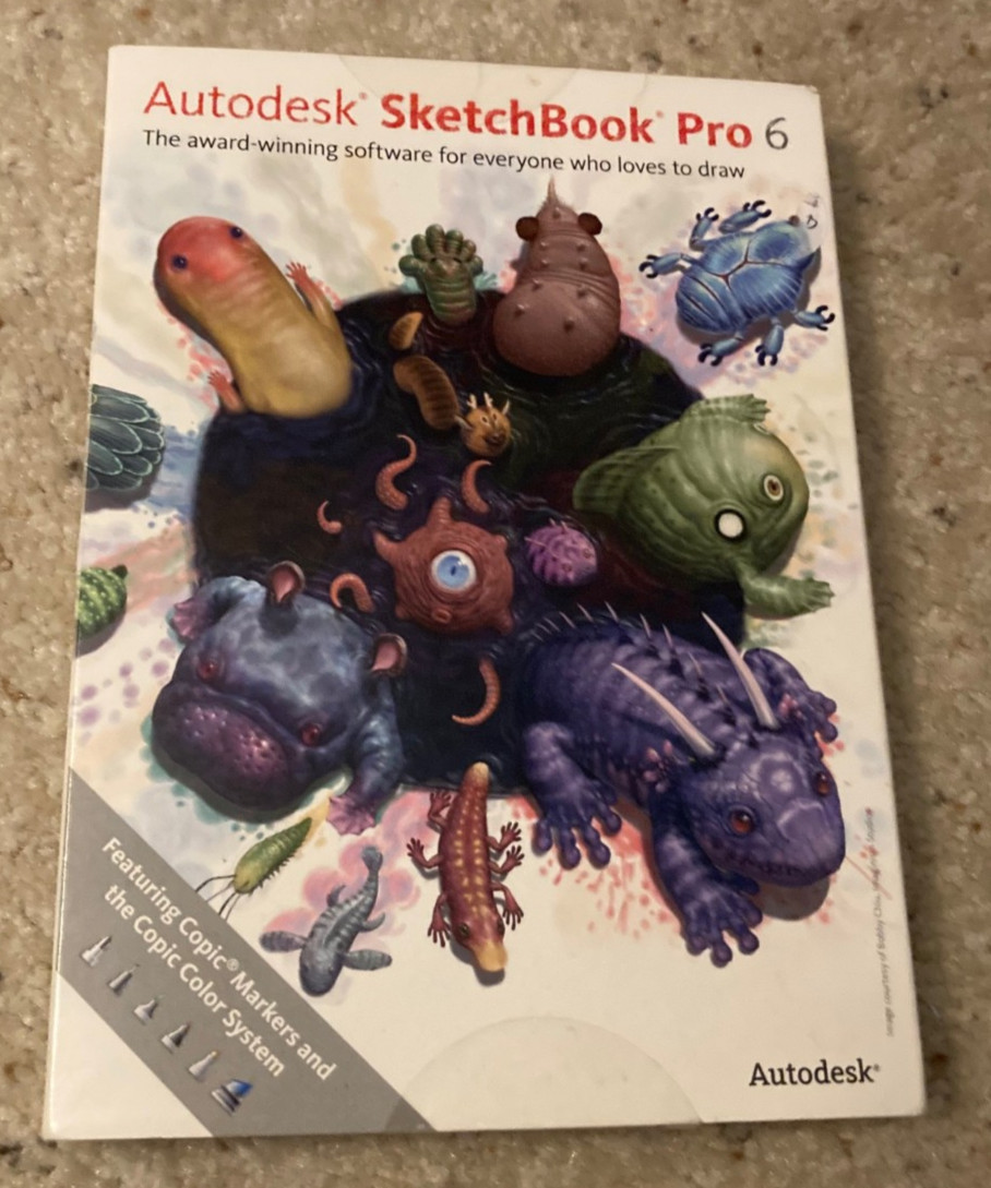 Autodesk Sketchbook Pro 6 PC Drawing Software 2012 w/ Key