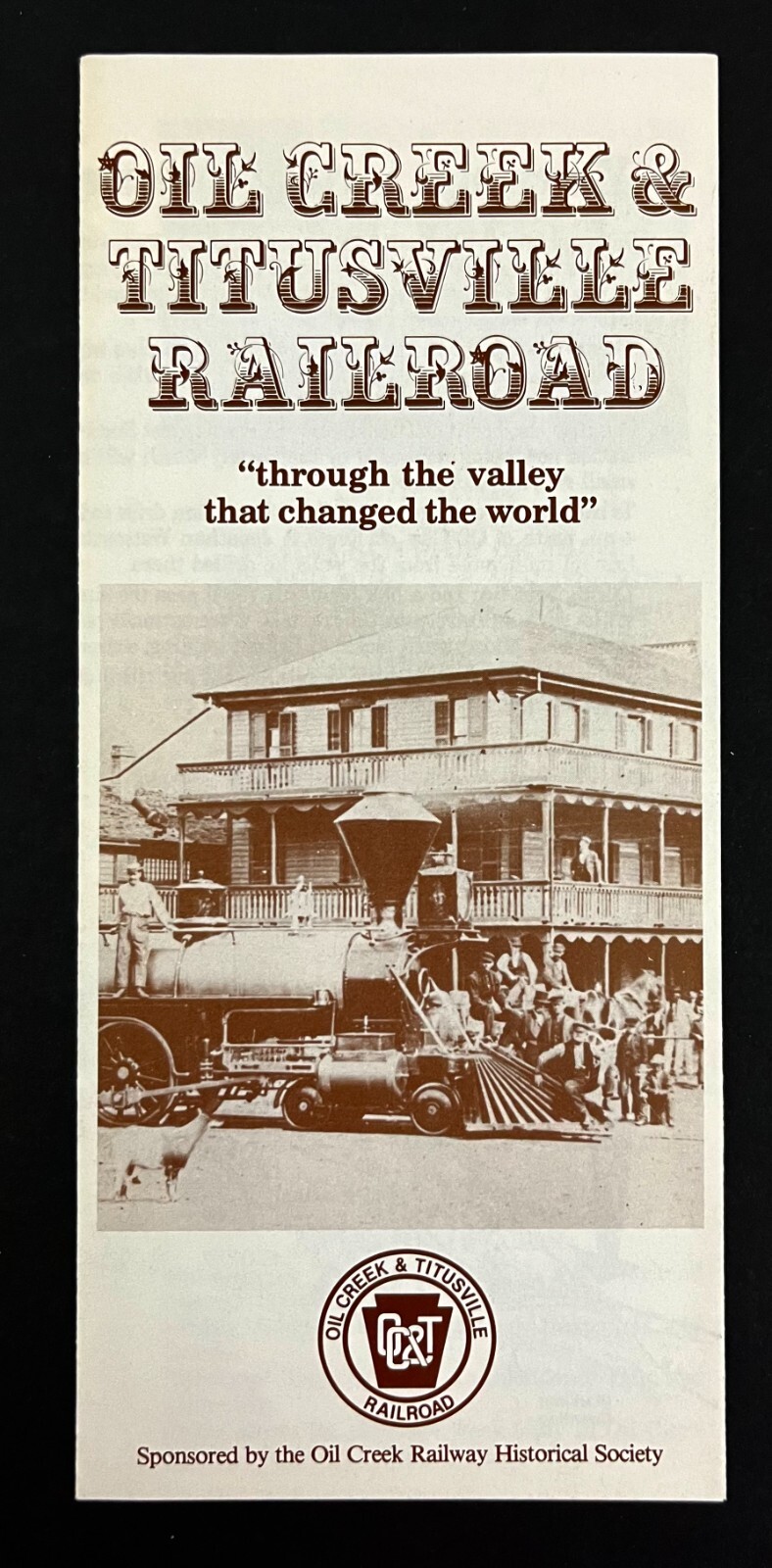 1988 Titusville Pennsylvania Oil Creek  Railroad Vintage Travel Train Brochure