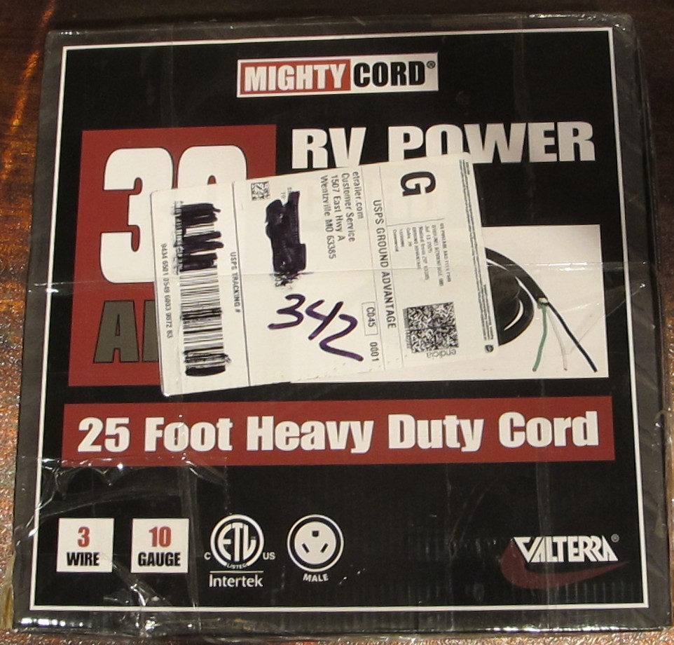 VALTERRA MIGHTY CORD  RV Power Cord  Heavy Duty