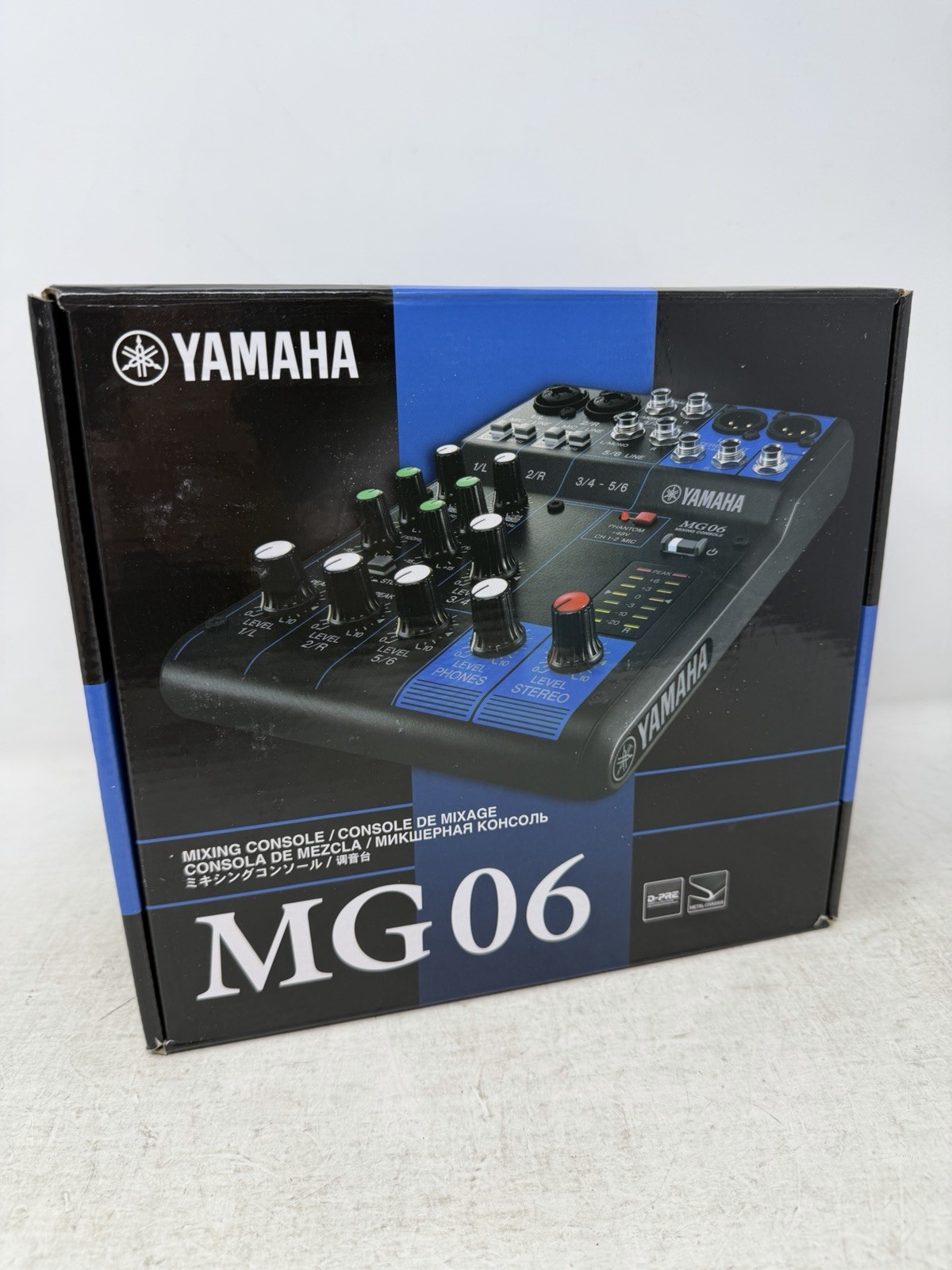 Yamaha MG06 6-Channel Mixer - New ZT41520