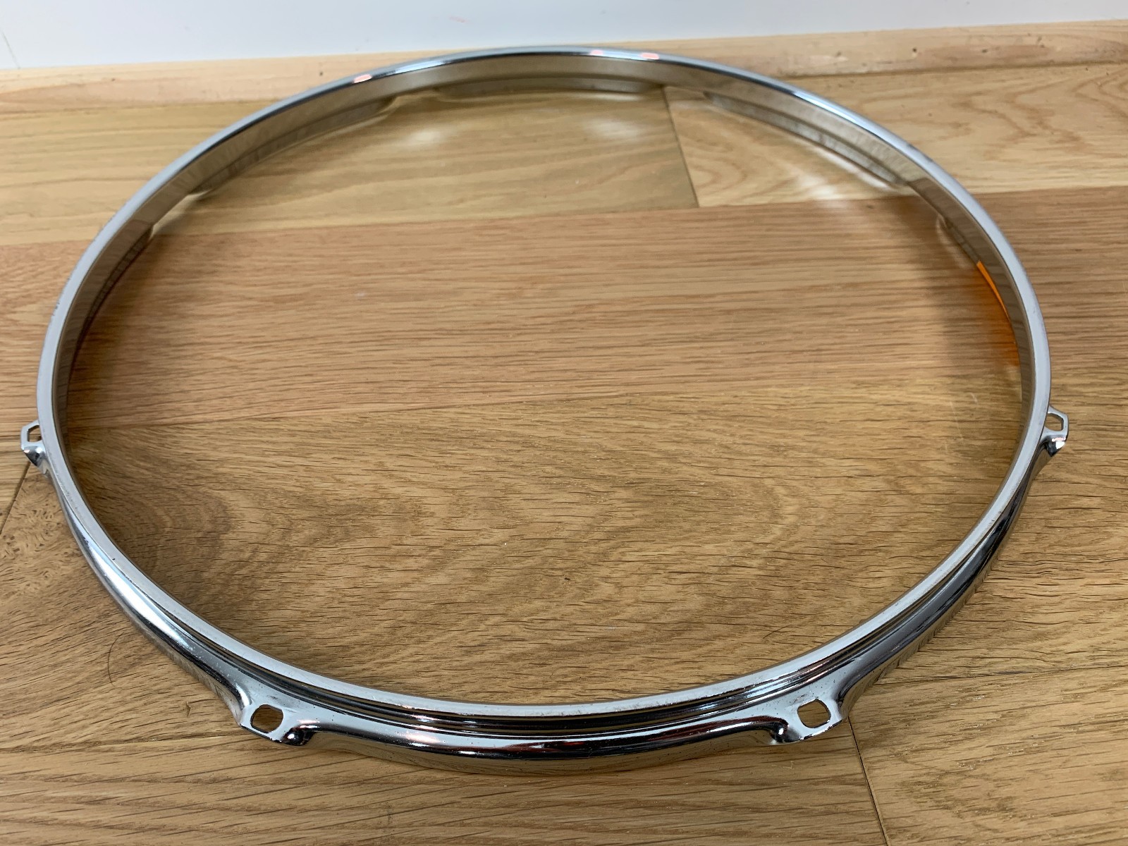 15-Inch 8-Lug Floor Tom Snare Drum RIM HOOP Counterhoop Part Chrome Finish 2.3mm