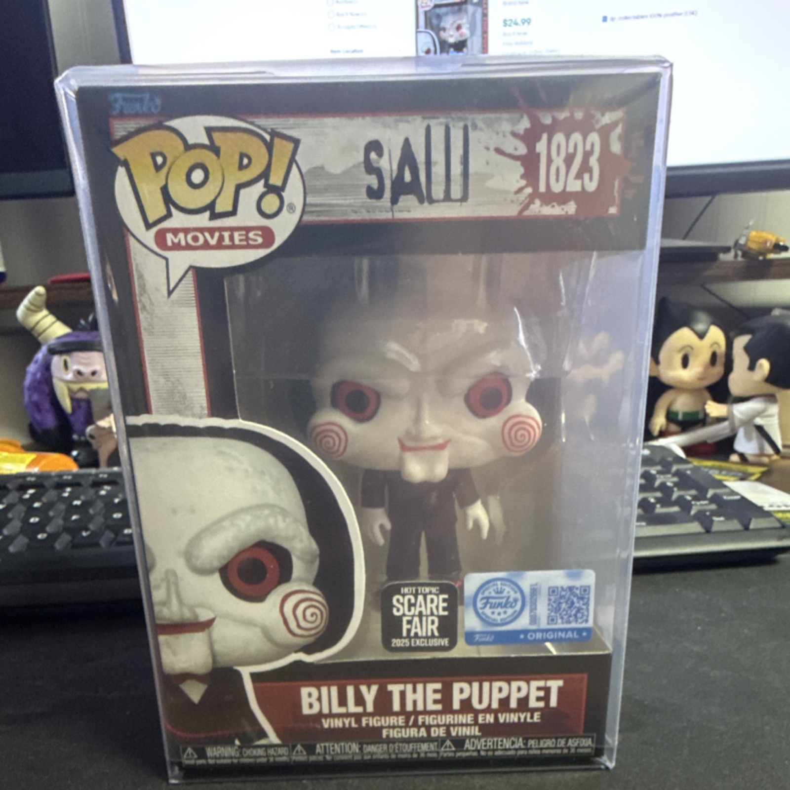 Funko Pop! Vinyl Billy the Puppet Saw #1823 Hot Topic Scare Fair 2023 Exclusive