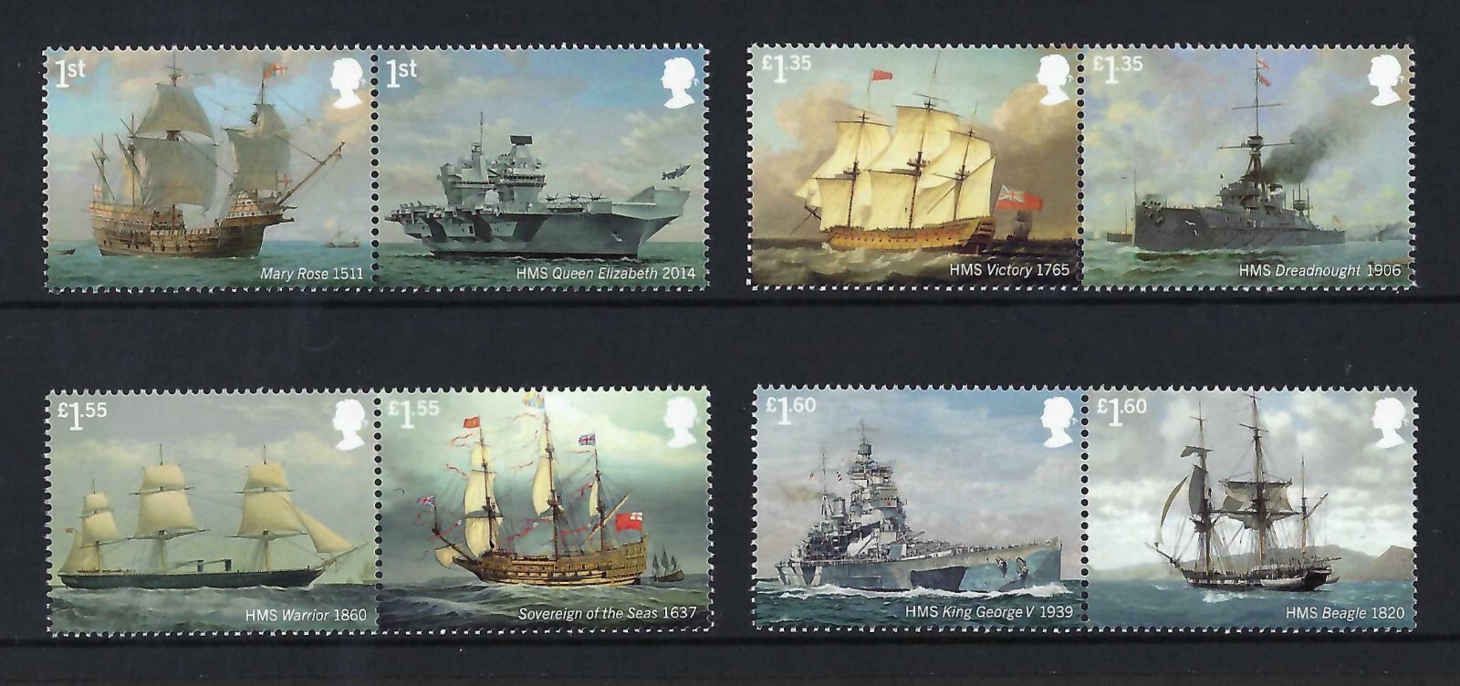 2019 Royal Navy Ships - unmounted mint