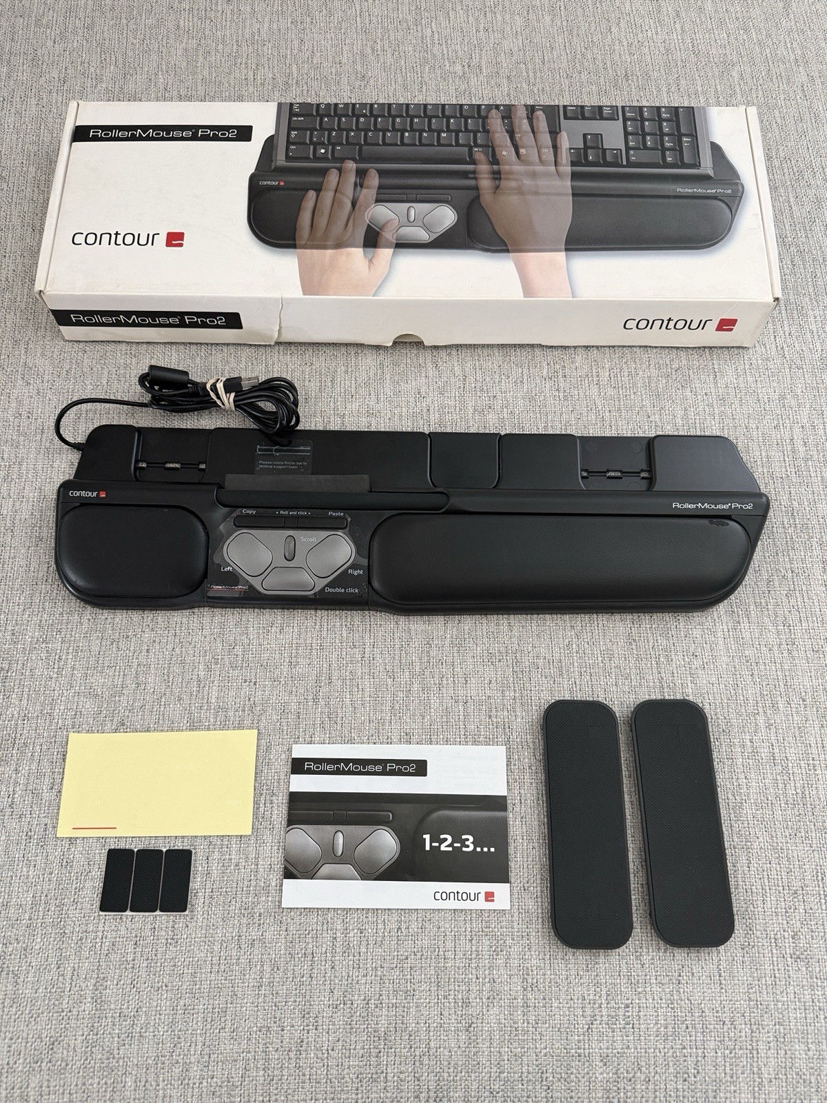 Contour Black RollerMouse Pro 2 Wired USB-A RM-PRO2-BLK