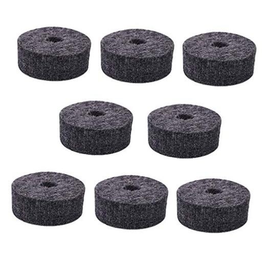 8 Pcs Cymbal Felt Washer Set, Drum Cymbal Felt Pads Set, Replacement Parts 