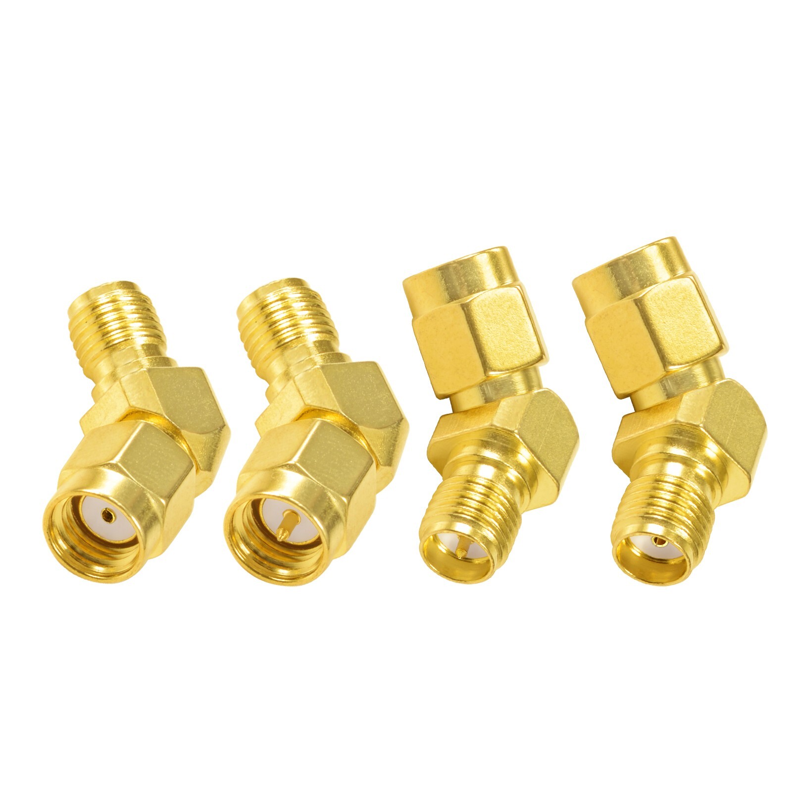 4Kit SMA to RP-SMA 45 Degree Adapter for FPV Antenna Goggles Extension Cable