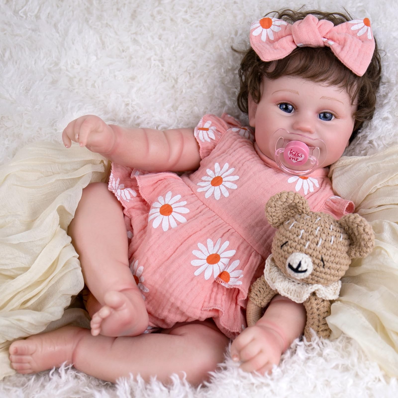 Aori Reborn Baby Doll Girl - 20" Lifelike Realistic Newborn Weighted Baby