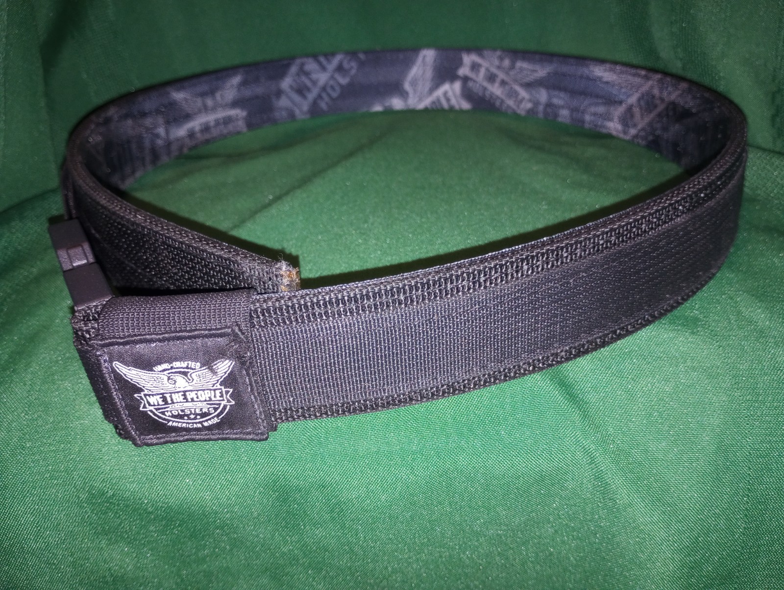 WE THE PEOPLE Black HOLSTER Size M 30-34 TACTICAL Duty Belt TALON BUCKLE Medium