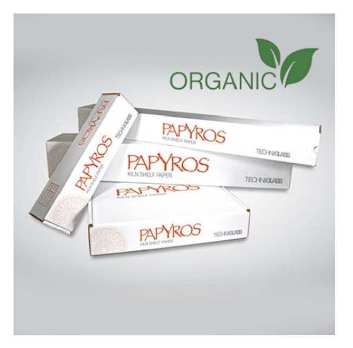 New Formula PAPYROS Kiln Shelf Paper (20.5 x 20.5 sheets, 20 sheets per pack)