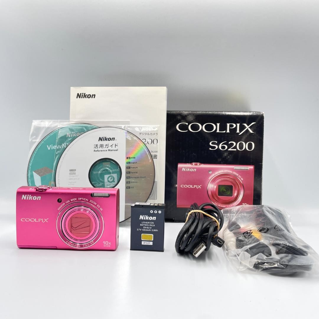 Nikon coolpix S6200 Compact Digital Camera Tested Working Seller Japan