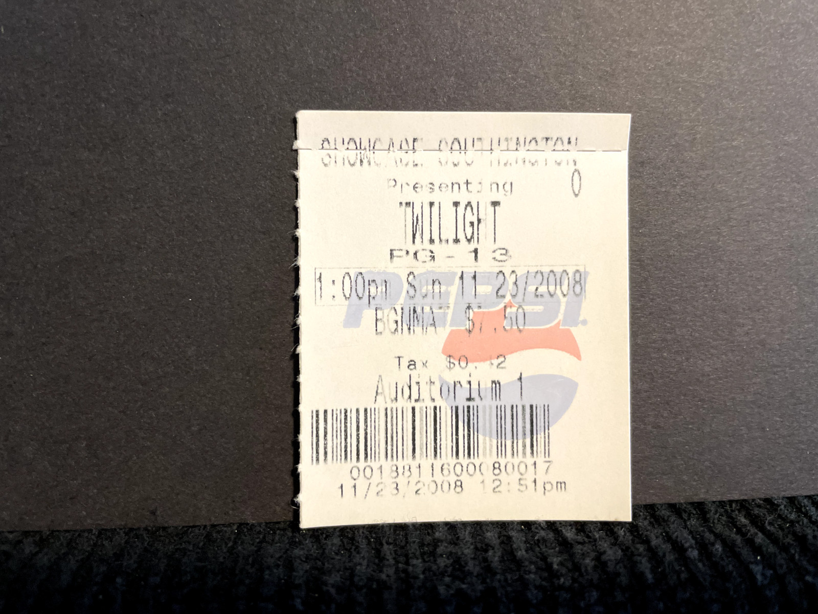Vintage Movie Ticket Stub Twilight Lot 1