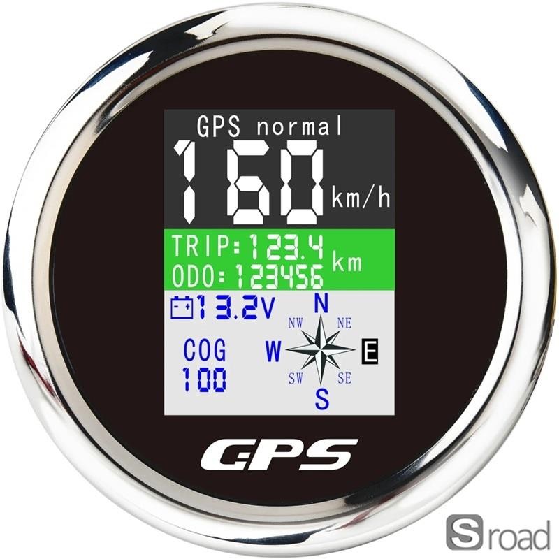 GPS Speedometer 85mm Waterproof TFT Display For Car Boat Motorcycle 9-32V​