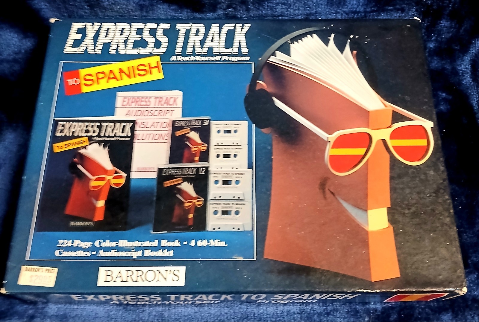 Barron's Express Track To Spanish...A Teach Yourself Program.  Cassette Tape Set