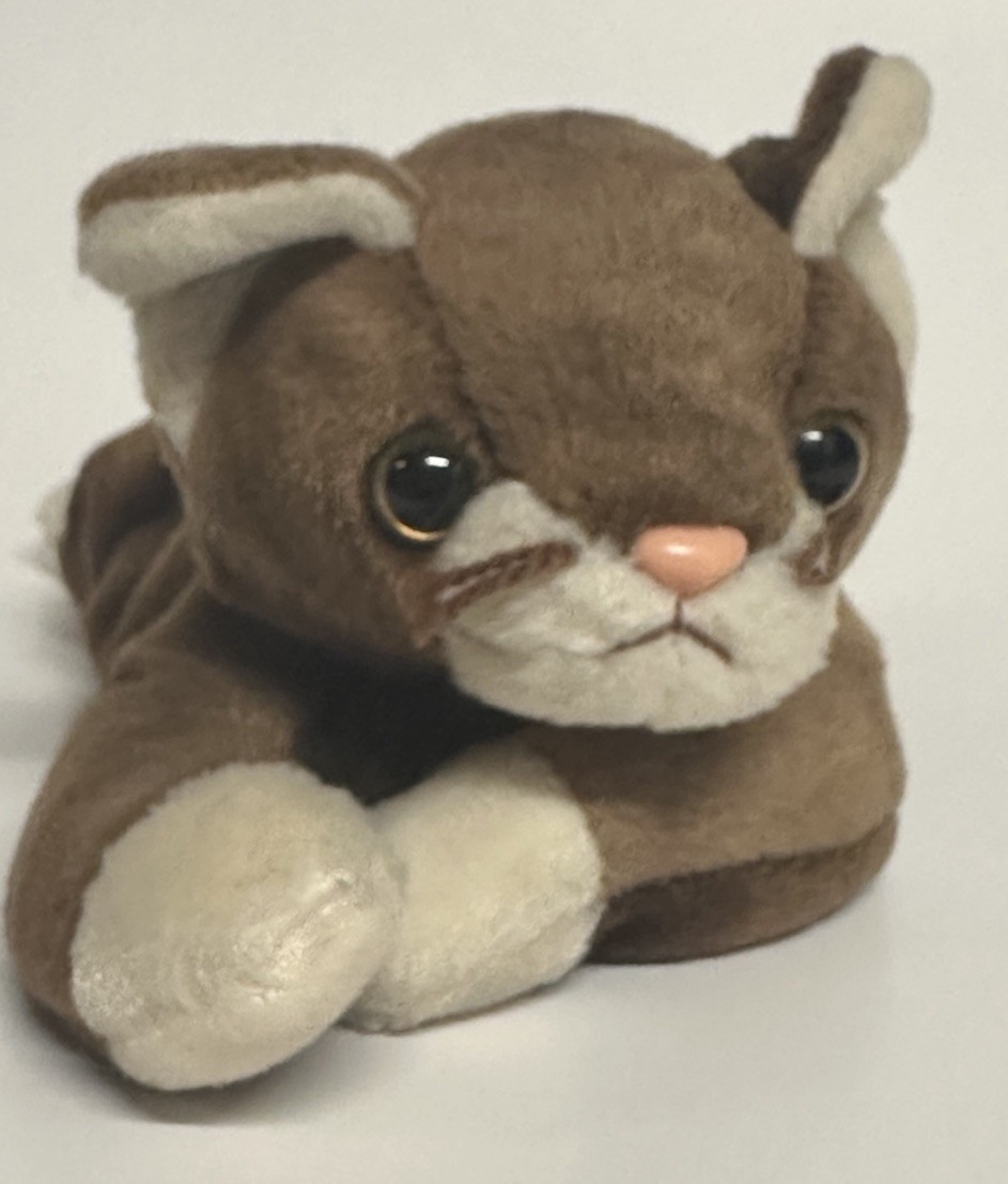Ty Beanie Babies Pounce Cat Plush 1997 Brown White Vintage TY