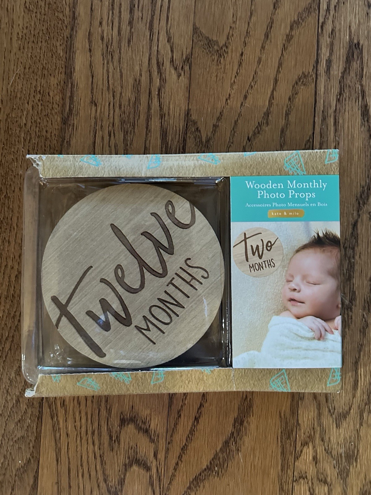 Kate & Milo Wooden Baby Milestone Discs