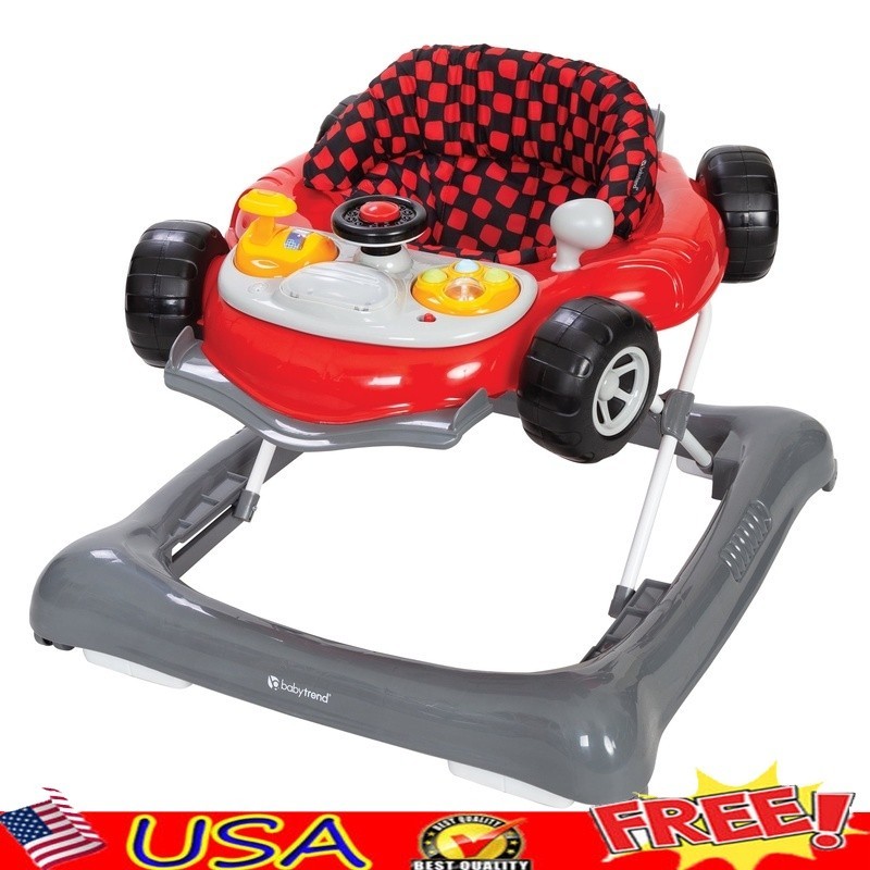 5.0 Activity Walker Toy Tray Melodies Lights Car Sounds Adjustable Safe Support