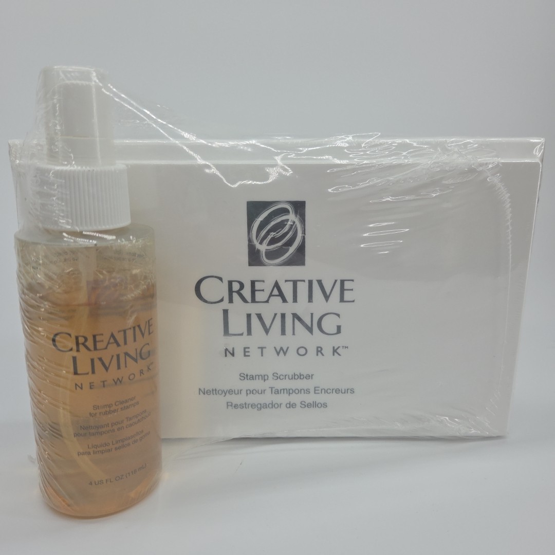 Creative Living Network Stamp Scrubber With Stamp Cleaner New Sealed