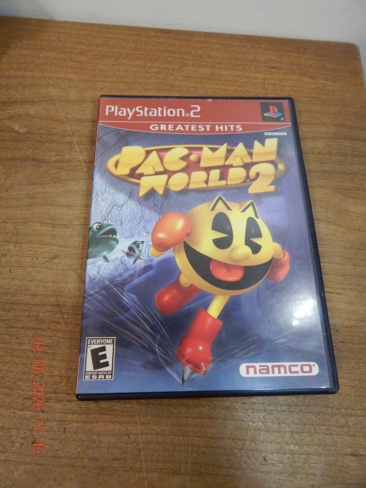 PAC MAN WORLD 2 (PS2) DISC + CVR ART + MANUAL