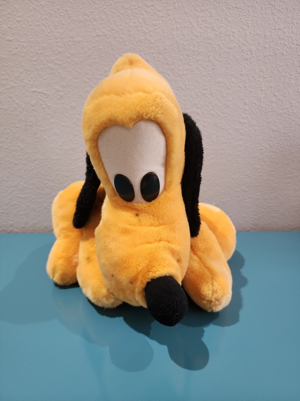 Vintage Disneyland Walt Disney World Pluto LG Dog 16" Plush Stuffed Animal Toy