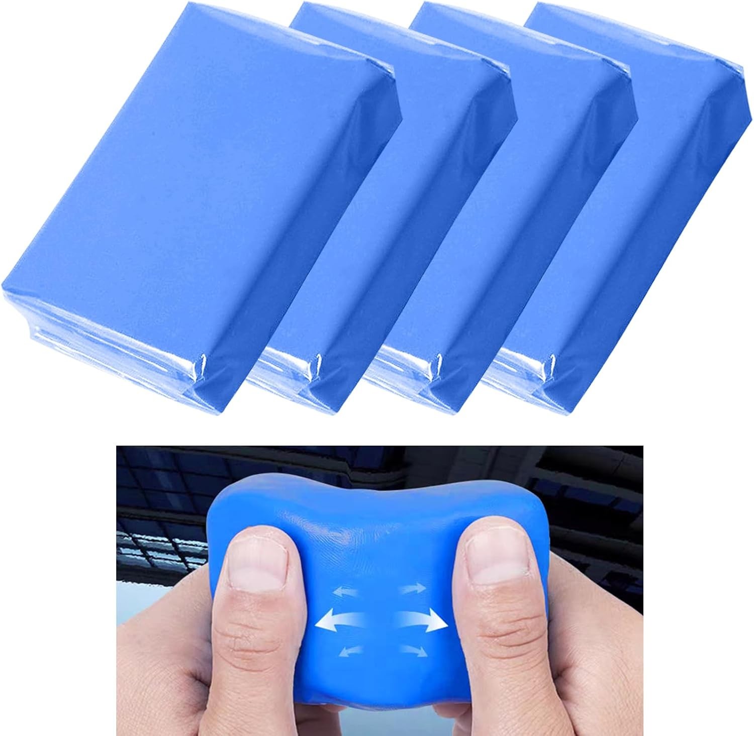 4PCS Auto Detailing Car Clay Bar Magic Clay Bar Cleaner Detailing Tools, 4PCS