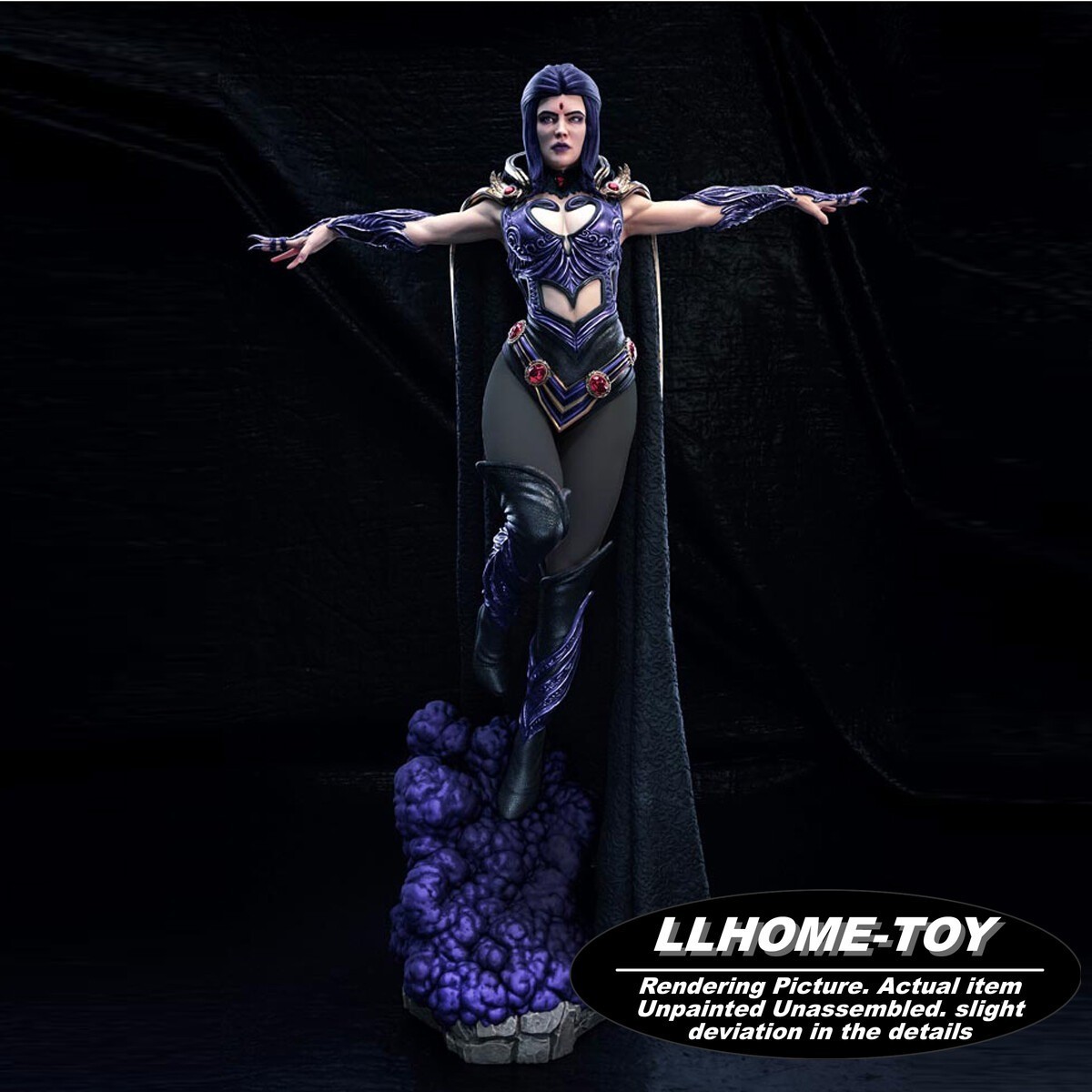 37cm Raven Resin 3D Print Unassembled Unpainted Model Garage Kit statue figure