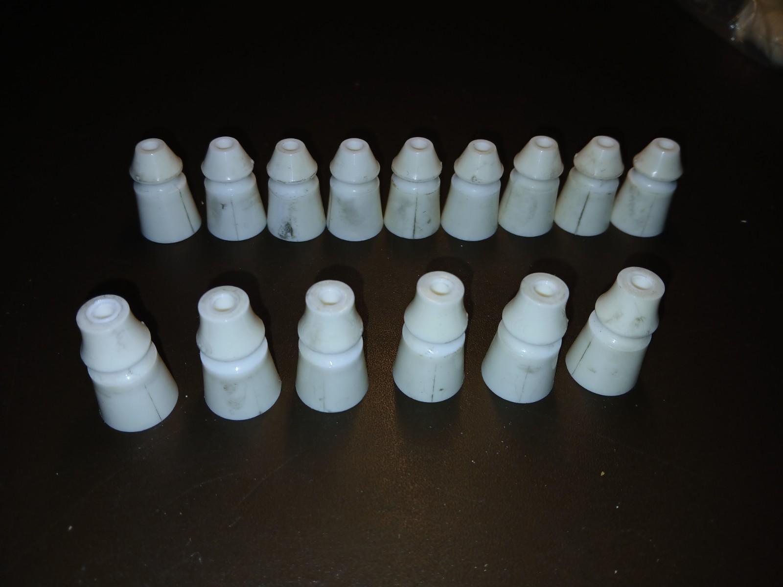 Atari Pinball Plastic Posts Lot of 15 (9 SHORT, 6 TALL)