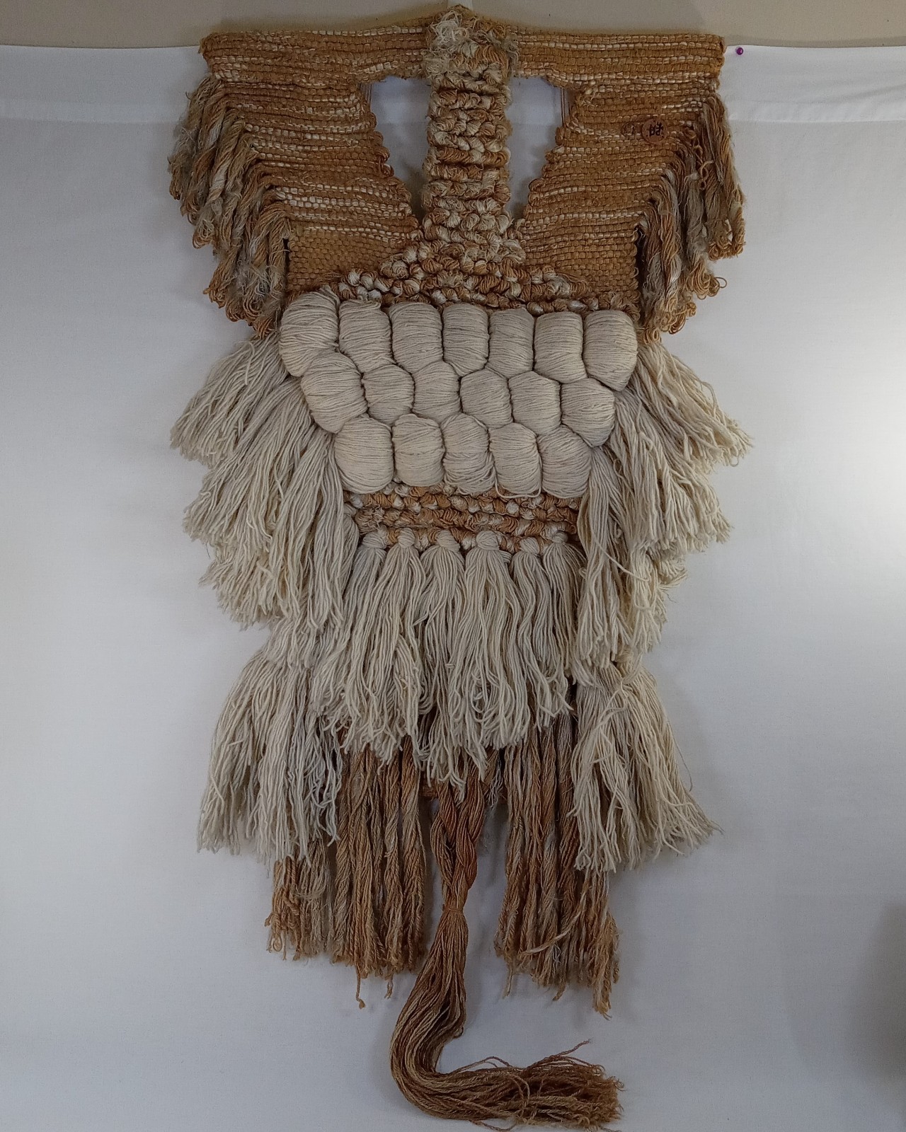 Vintage Don Freedman Interlude Jute Wool Wall Hanging Tapestry 68"x28" 1981