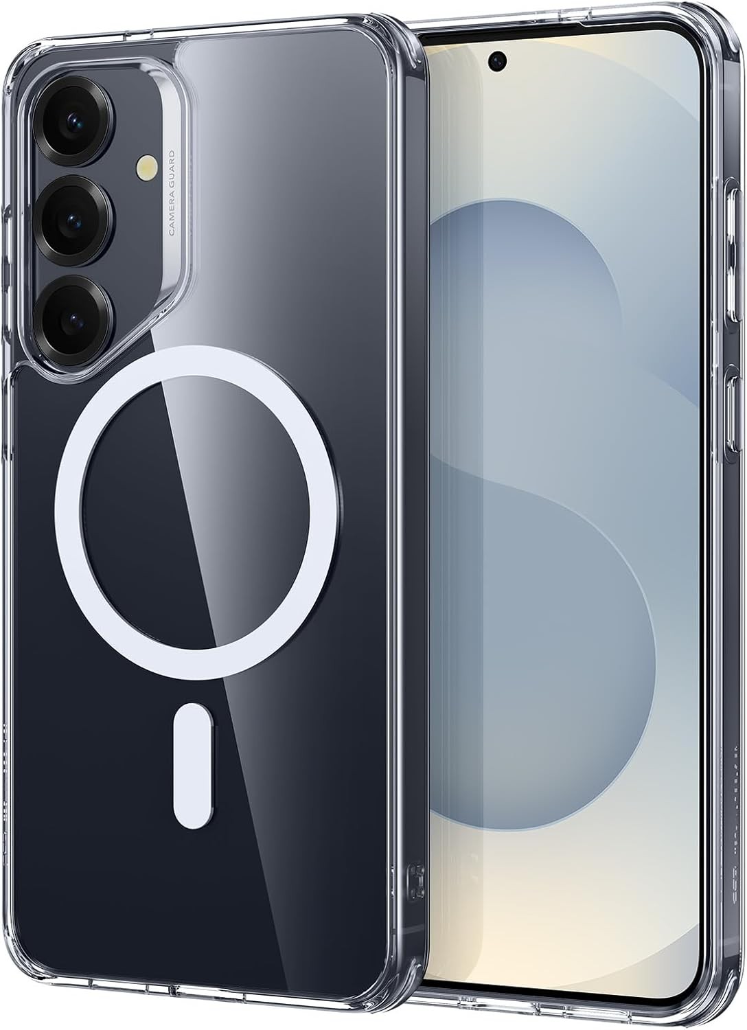 Samsung Galaxy S25 Plus Phone Case, Magnetic Case for S25+ Plus, Clear Classic S