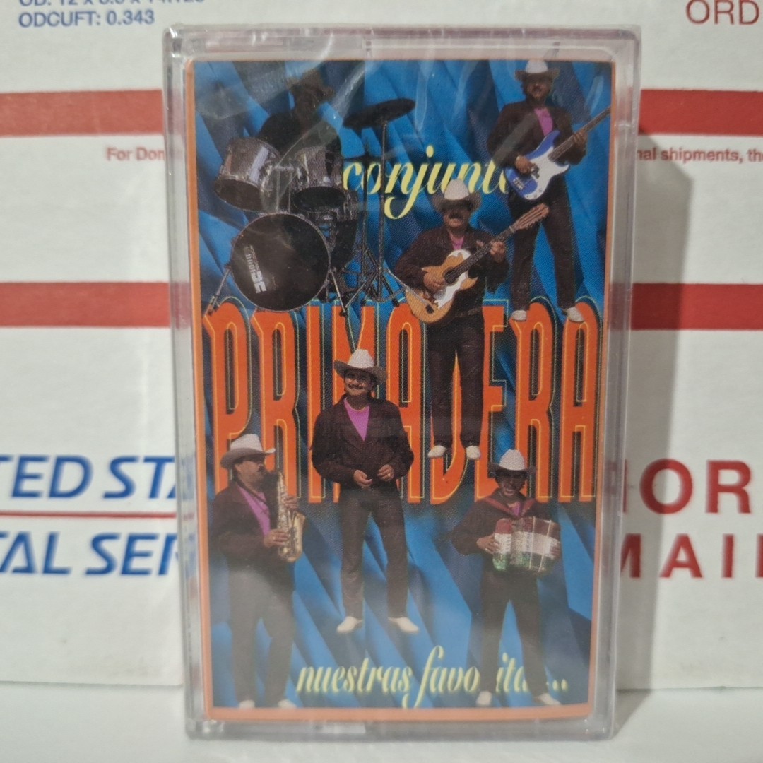Conjunto Primavera Nuestras Favoritas Cassette 1997 Norteno Cumbias New Sealed