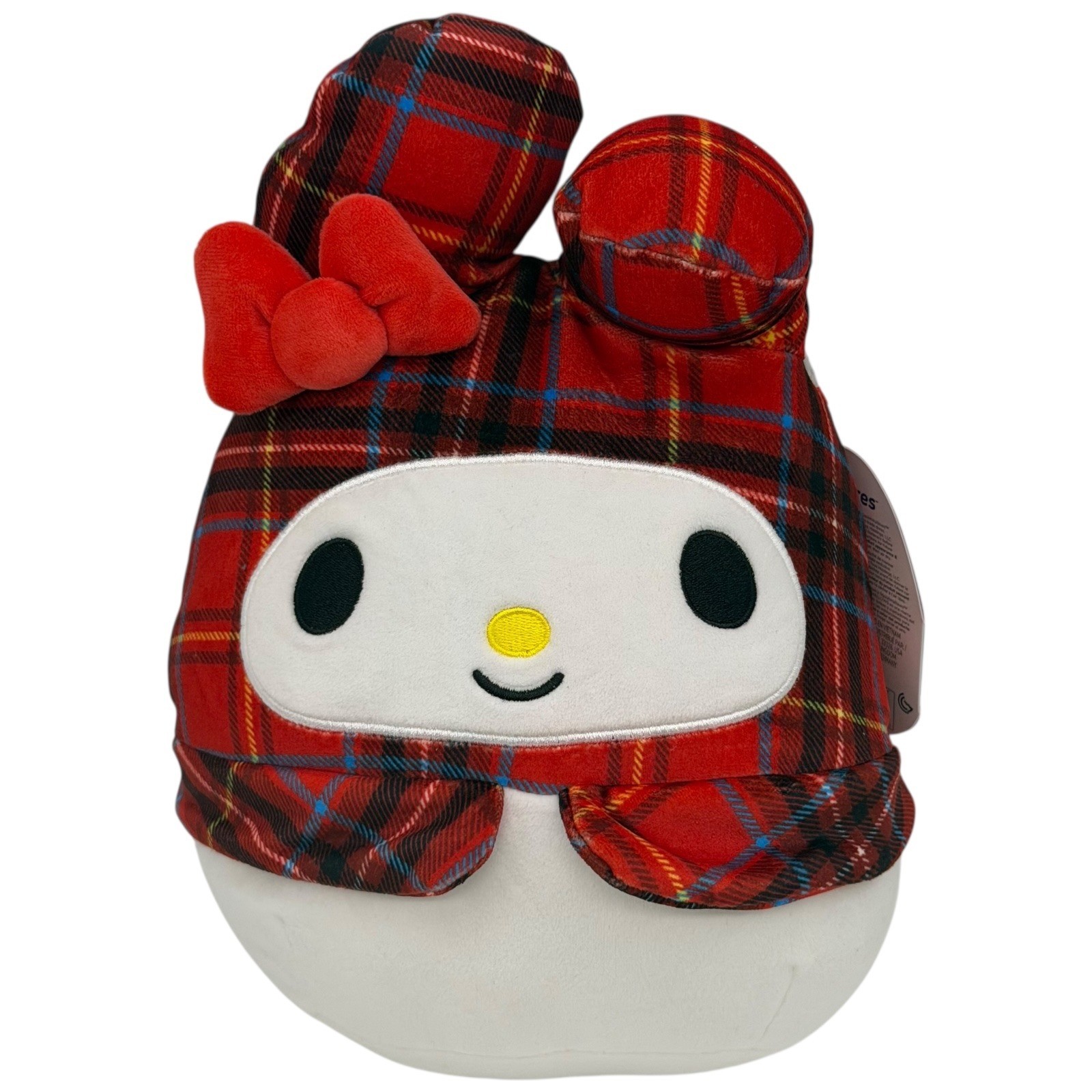 Squishmallows My Melody Hello Kitty and Friends Red Plaid Plush