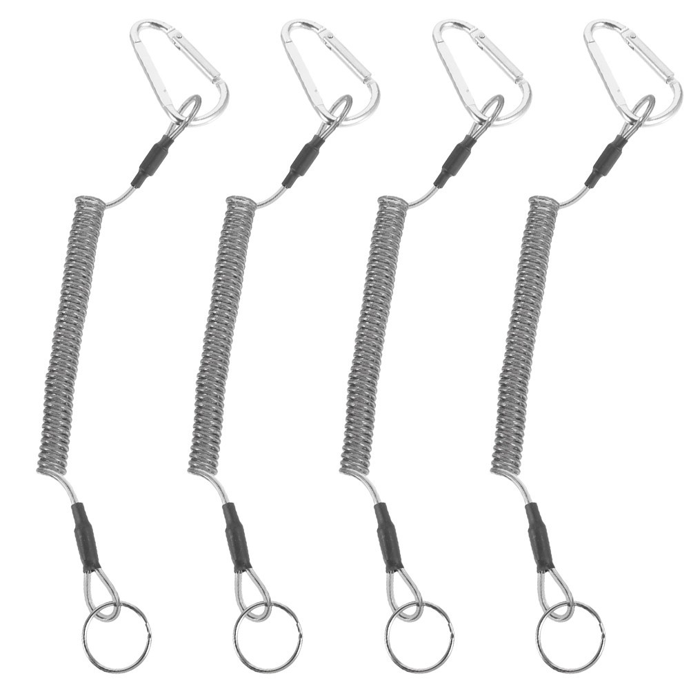  4Pcs Fishing Lanyard Heavy Duty Lanyard Elastic Lanyard Safety Lanyard