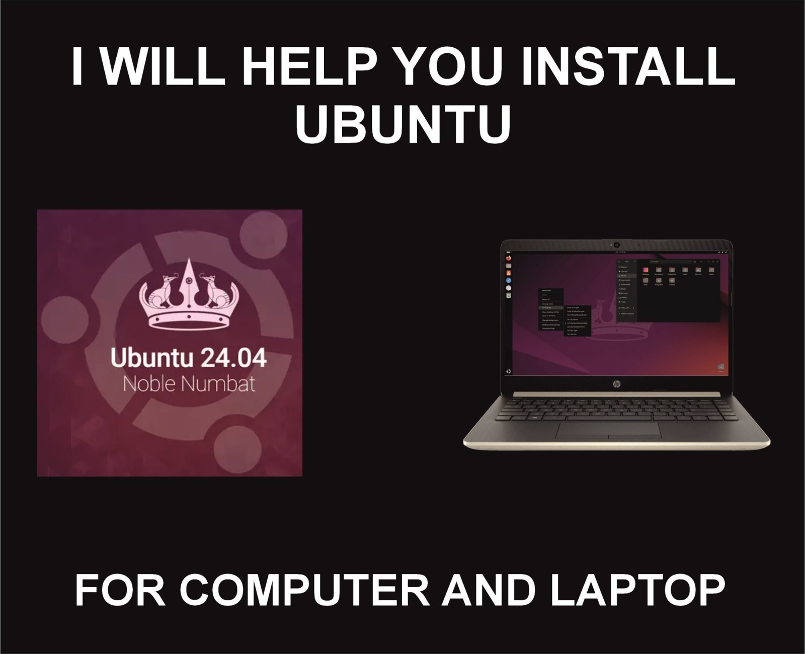 I will Help you Install Ubuntu, On Computer or Laptop