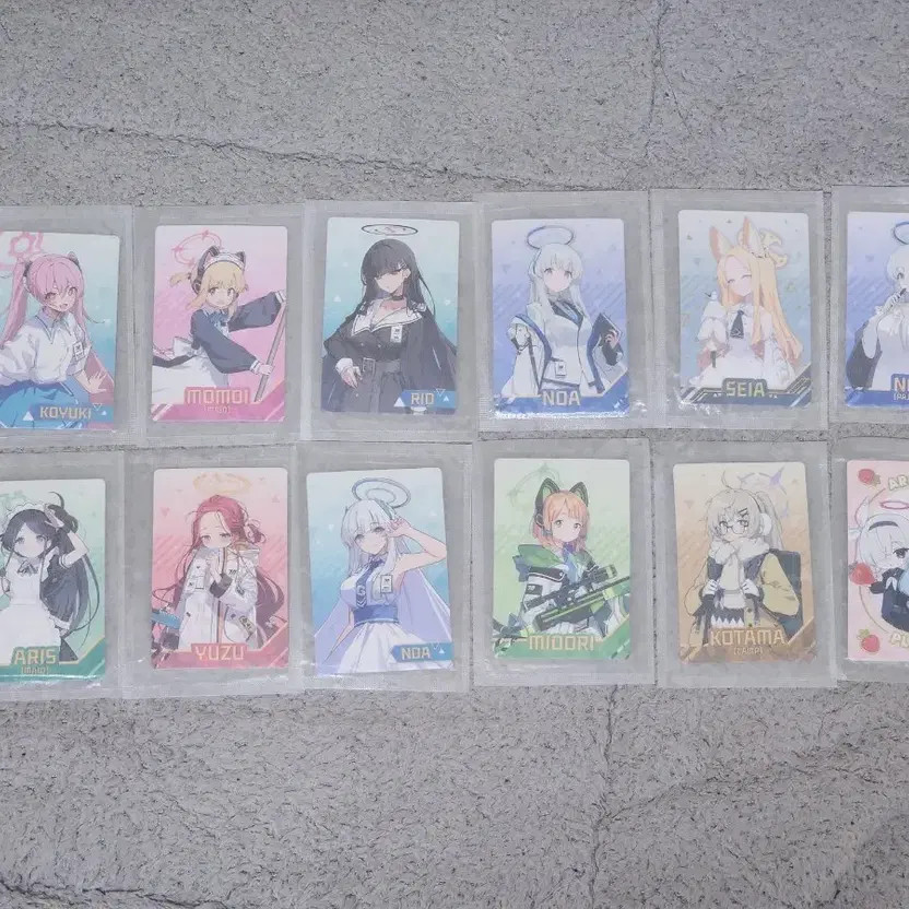 Blue Archive x GS Convenience Store Collab Card Goods