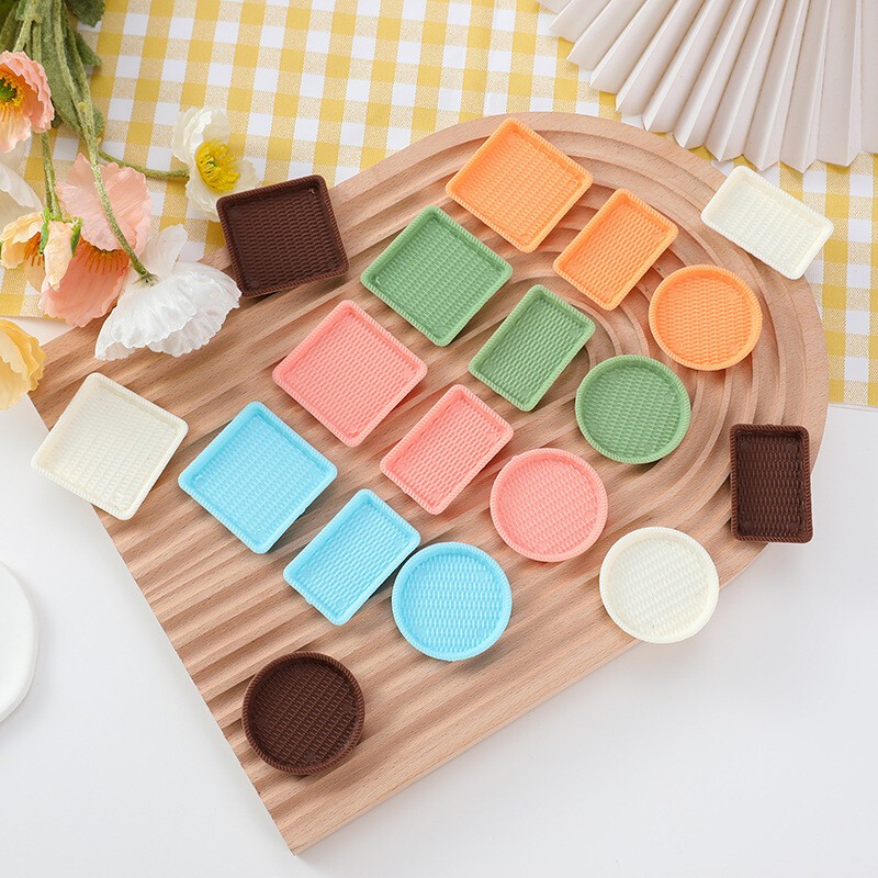 6PC 1/6 Scale Dollhouse Miniatures Lot Accessories Tray Dish Set Plates Kitchen