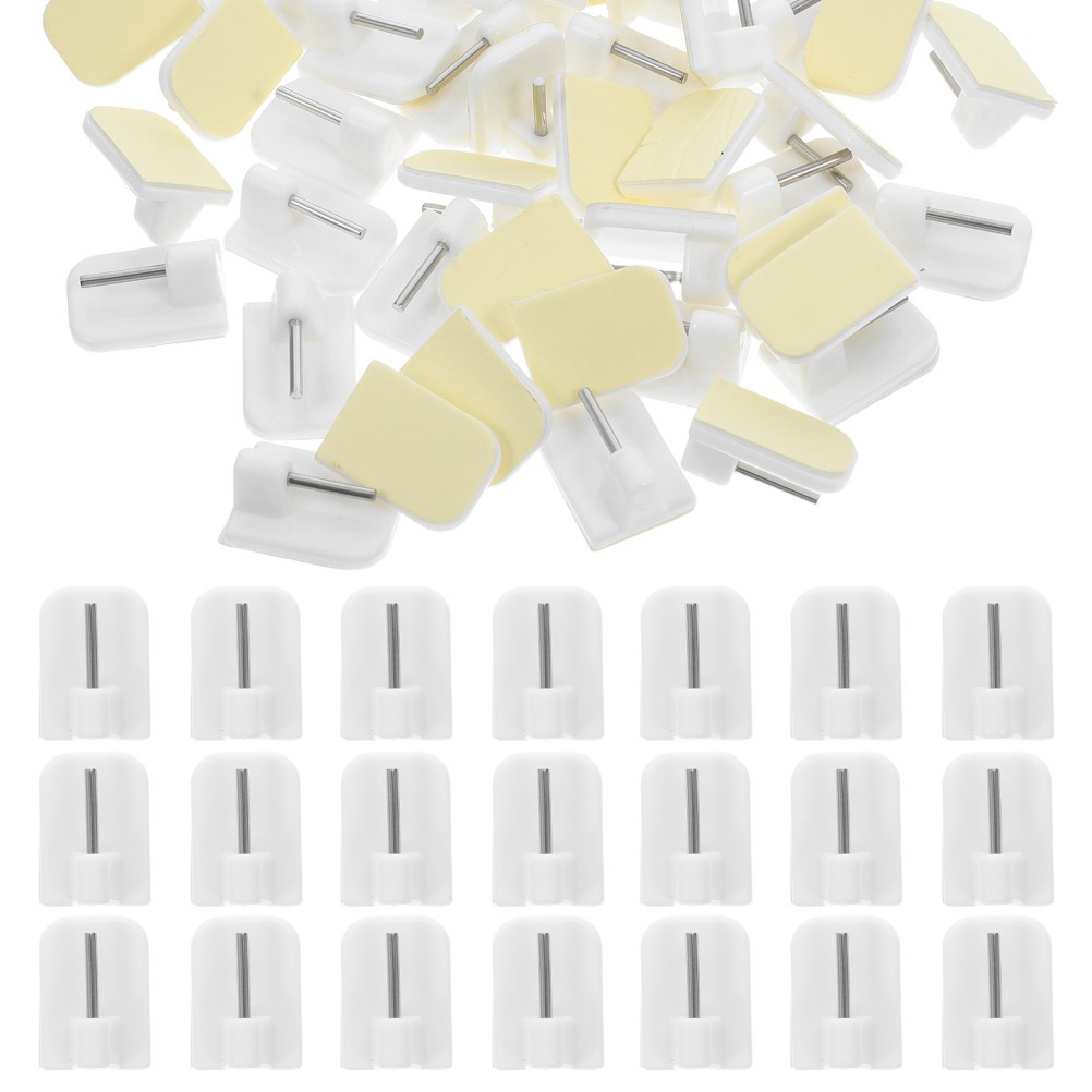  50 Pcs Curtain Hooks for Wall Window Blinds Location Hangers Part