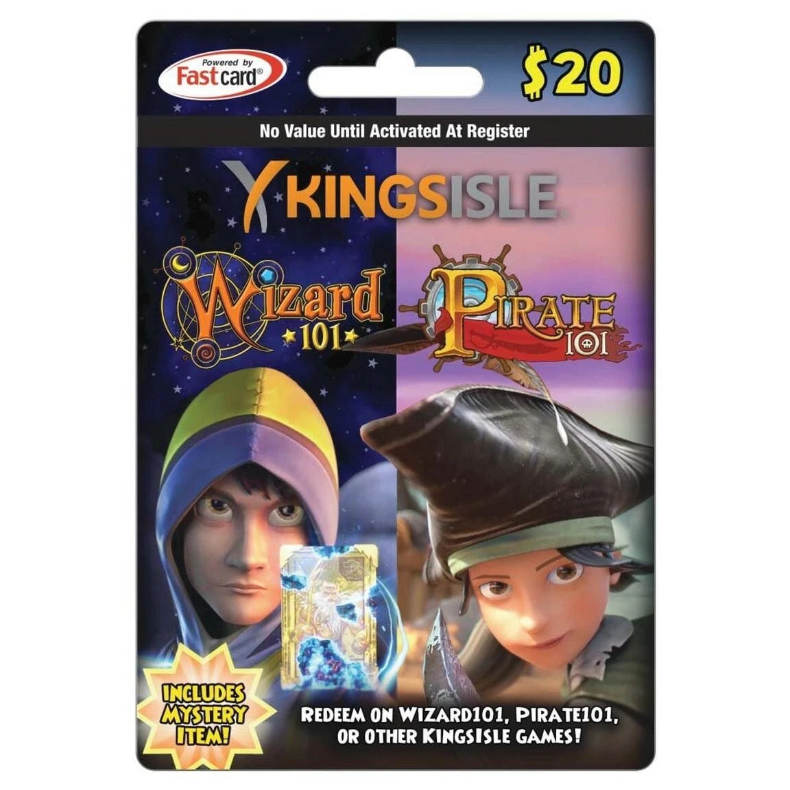 KingsIsle $20 Digital Prepaid Card Wizard101 Kroger Card / Pet Jewel Code!