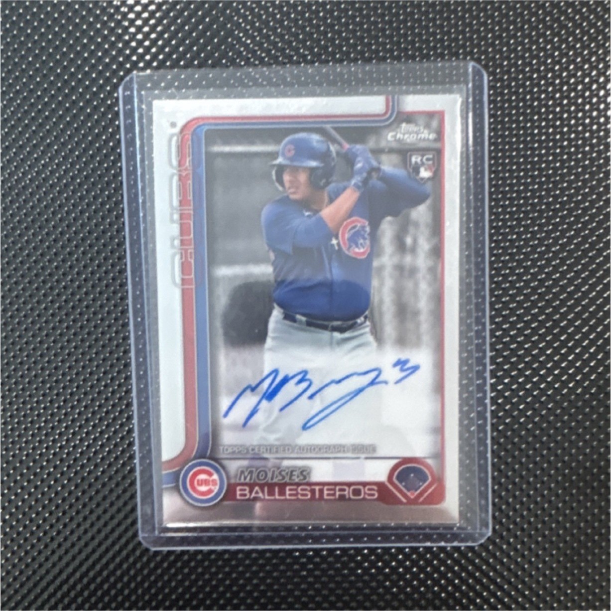 Topps 2025 Chrome Update Moises Ballesteros RA-MB Autograph Rookie Cubs Card