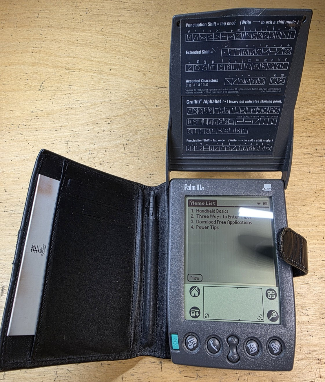 Palm IIIe Plus Extra Pen & Case - Works