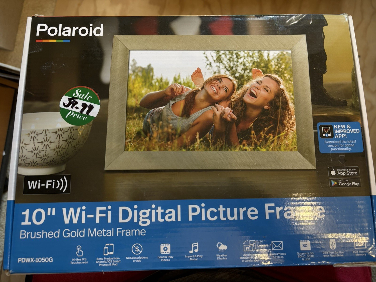 Polaroid digital picture frame 10 inch Wi-Fi