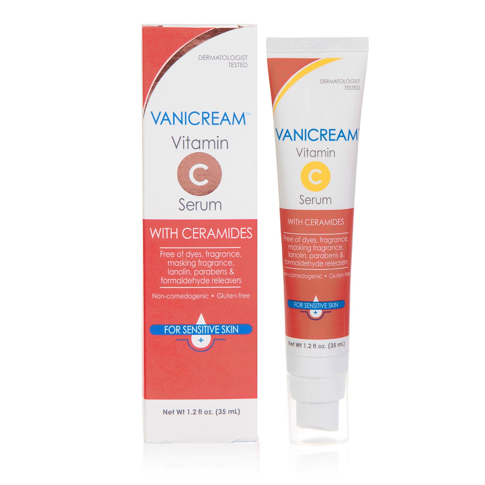 Vitamin C Serum 1.2 Fl Oz Brightening Sensitive Skin Vanicream Lightweight Milky