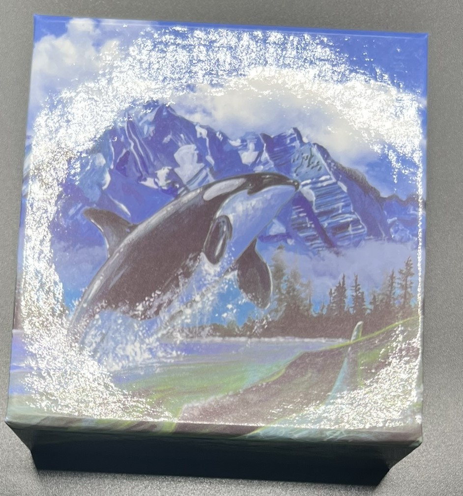 2016 $100 for $100 Orca Whale - Pure Silver Coin