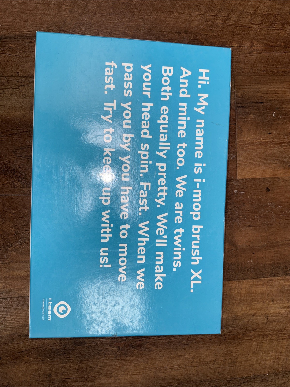 I-Mop Blue Round Floor Machine Brush  9"