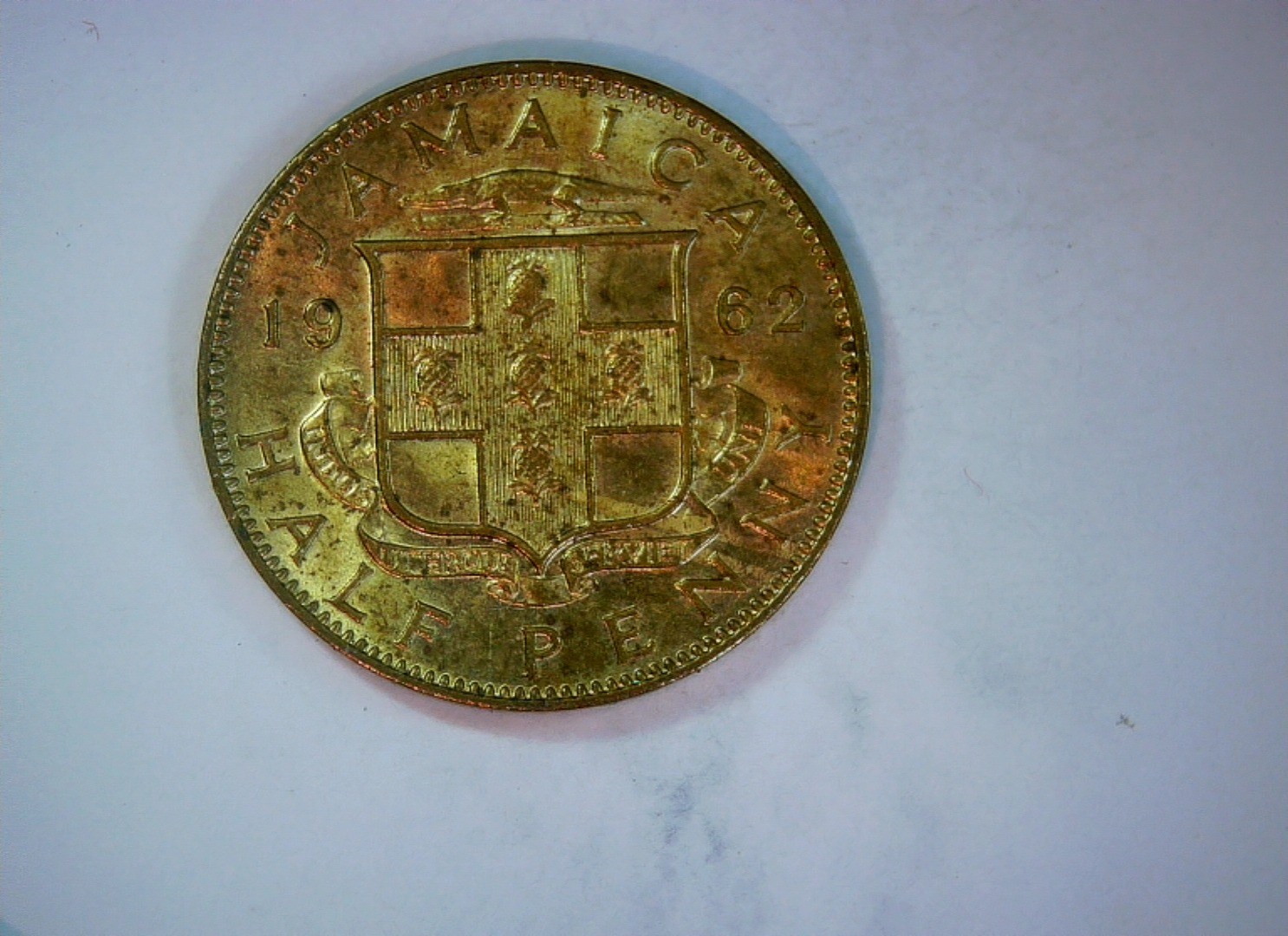 Jamaica 1962 1/2 Penny Elizabeth II (Jamaica pre-decimal) Coin