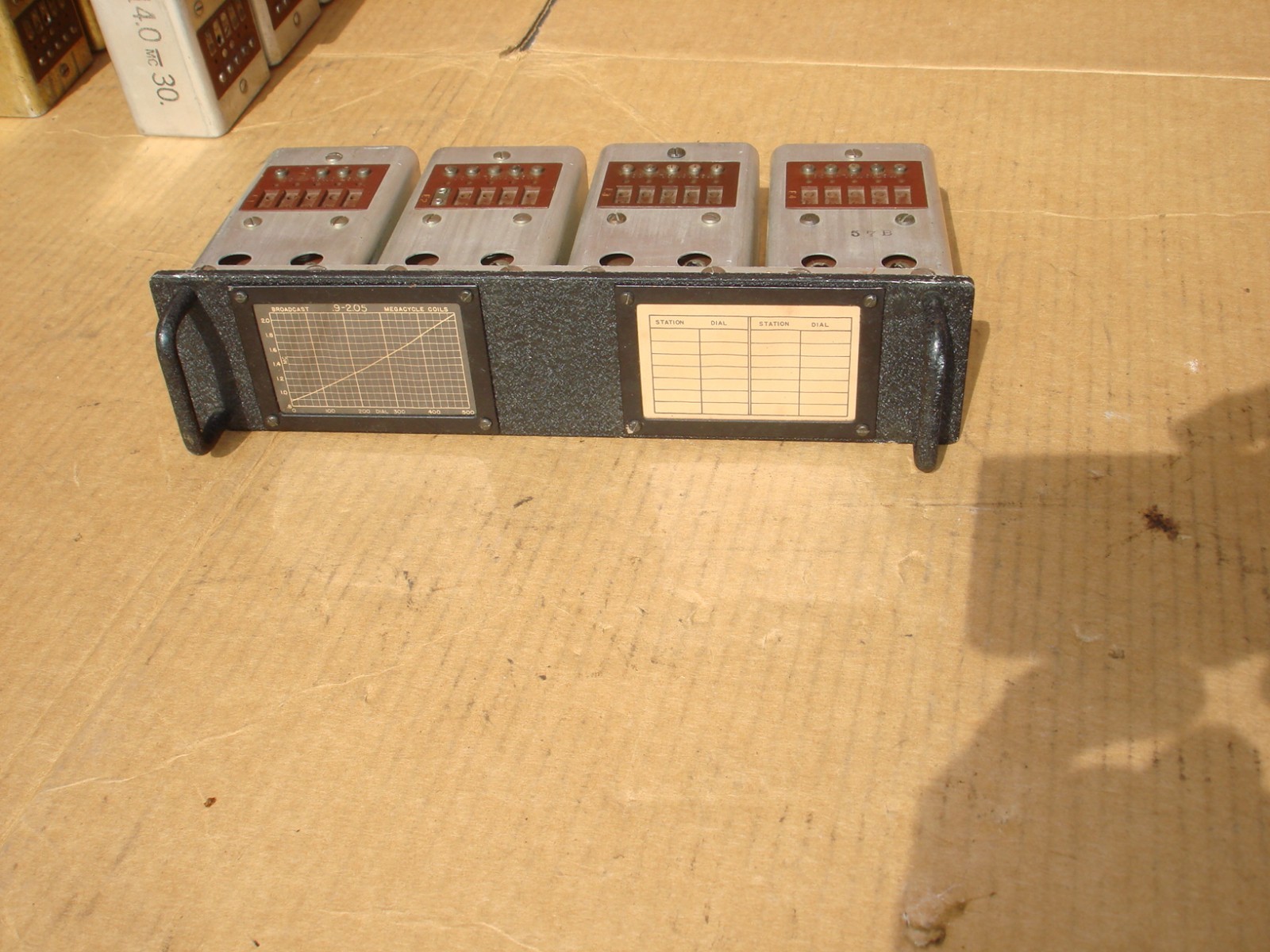 National Radio HRO Tuning Coil Set .9-2.05 Mhz  Untested