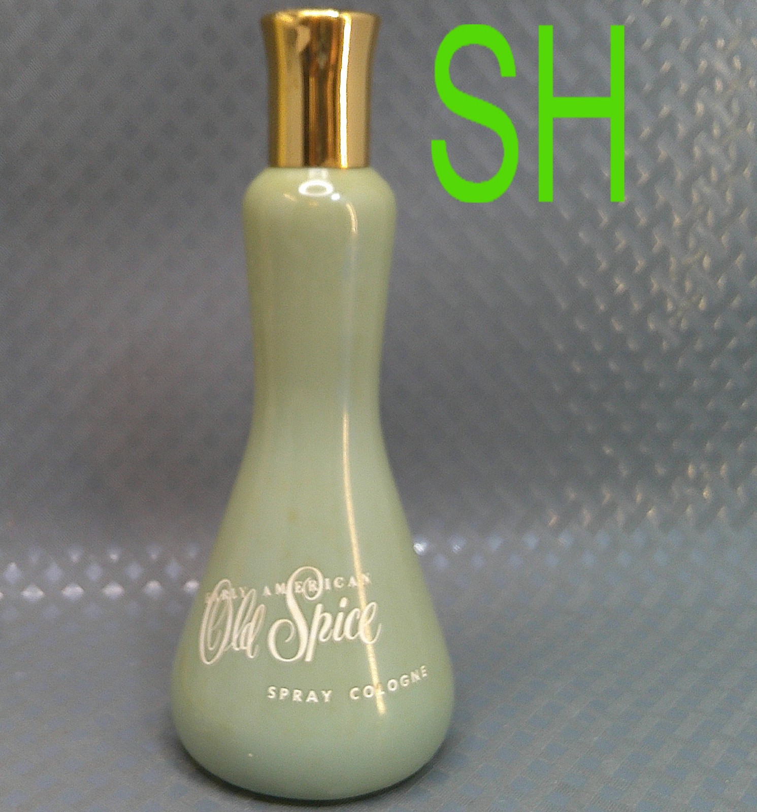 Vintage Shulton Old Spice Early American Spray Cologne Blue Green Bottle 4.25oz