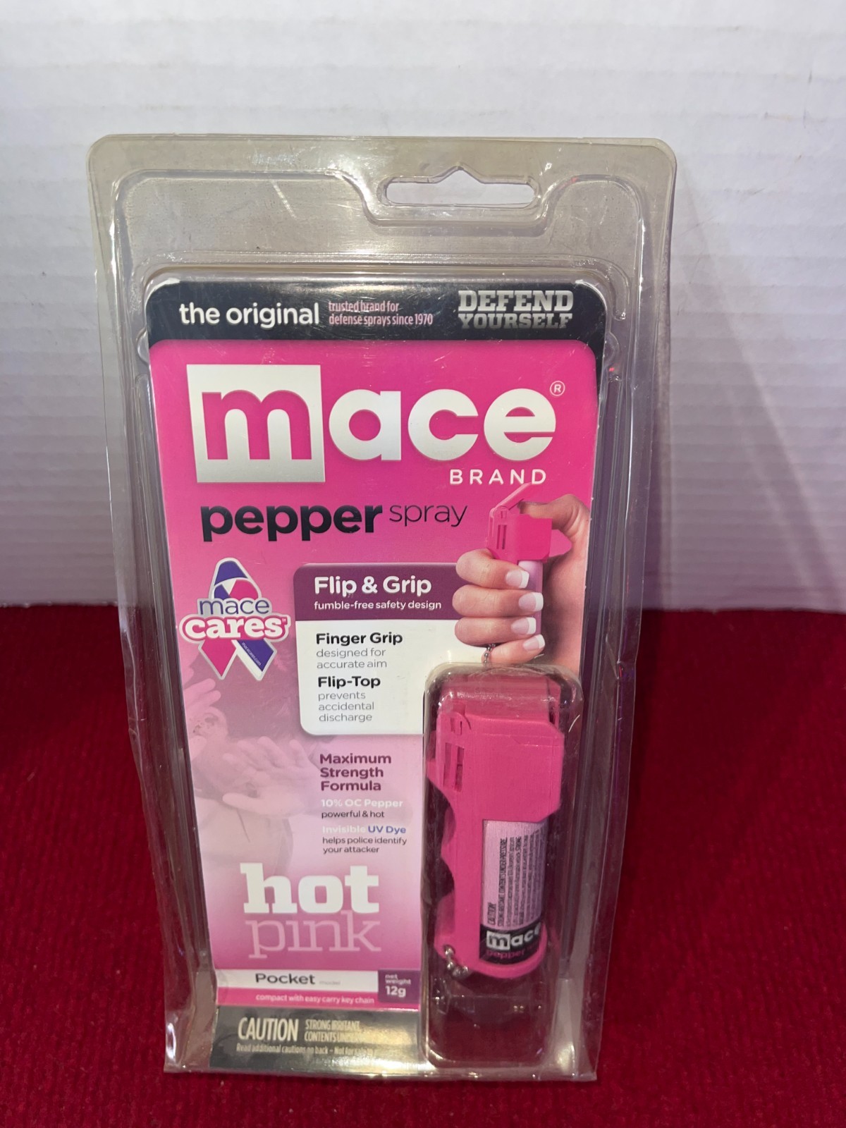 Mace Hot Pink Pepper Spray, Pocket model Made in USA