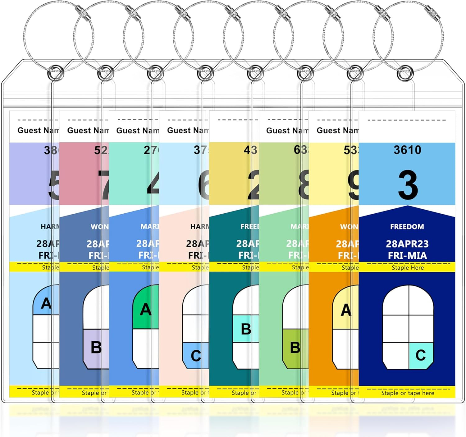 Pack Luggage Tags Travel Essentials & Narrow(for Royal Caribbean & Celebrity) 8