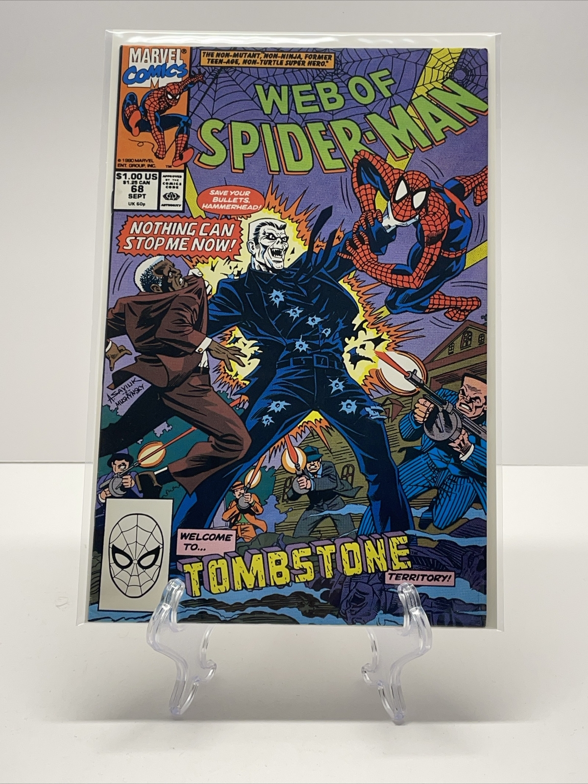 Web of Spider-Man (1985-1995) #68 Marvel Comics Direct Edition Sept 1990)