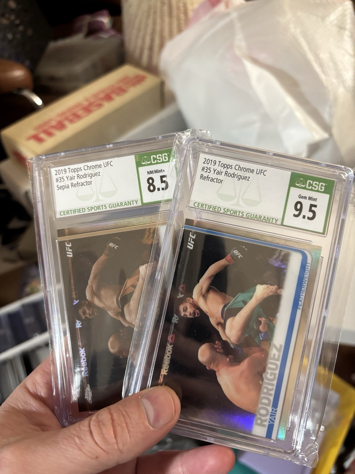 2019 Topps Chrome UFC Yair Rodriguez Lot Sepia Refractor