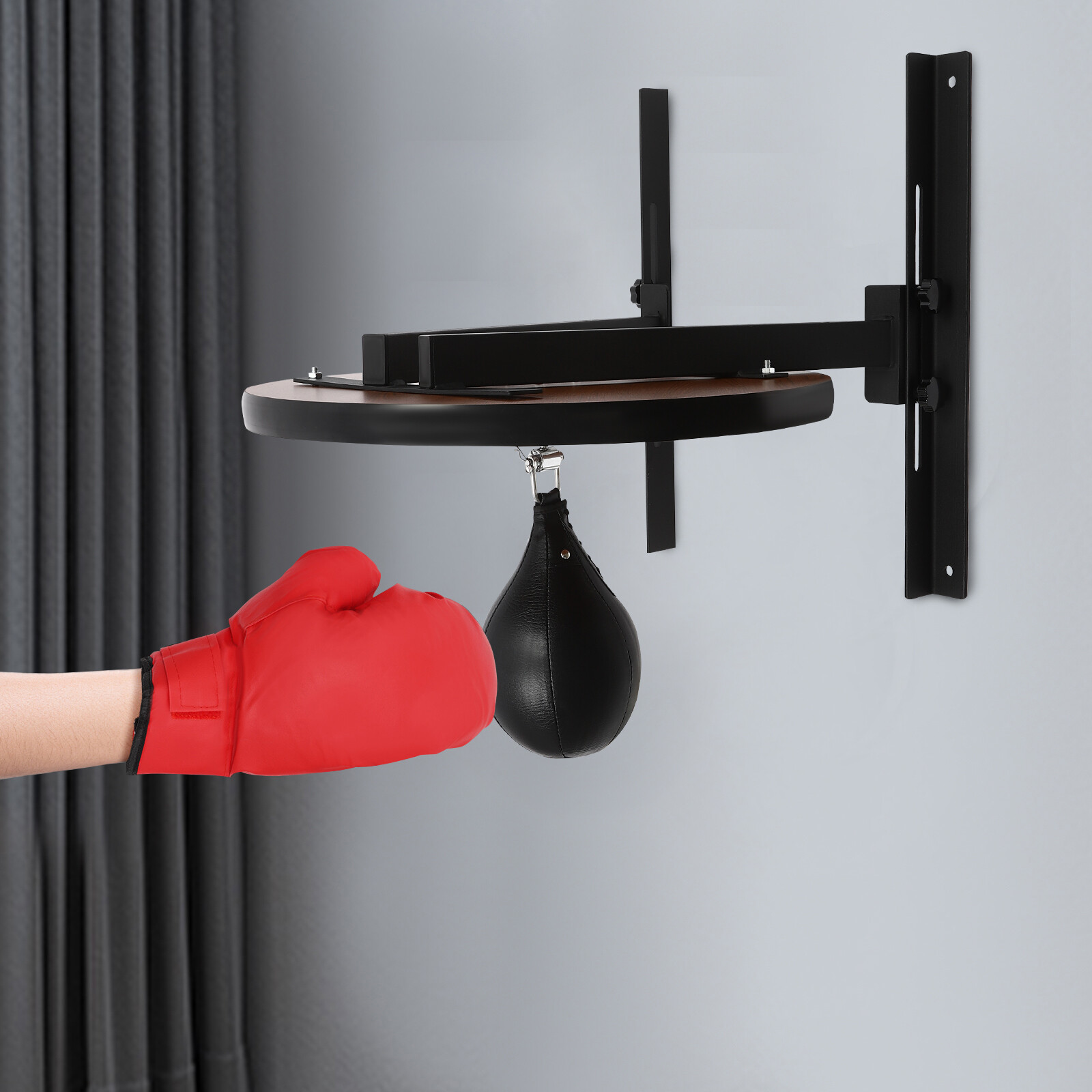 Speed Bag Platform Wall Mounted Speed Bags for Boxing Height Adjustable w/ Pump!